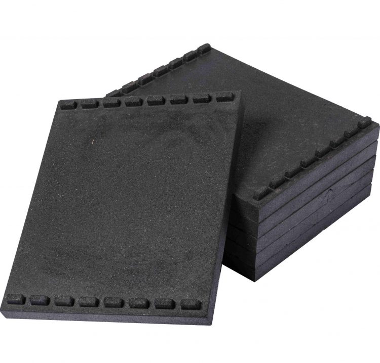 Stackable rubber deadlift pads, weight lifting pads