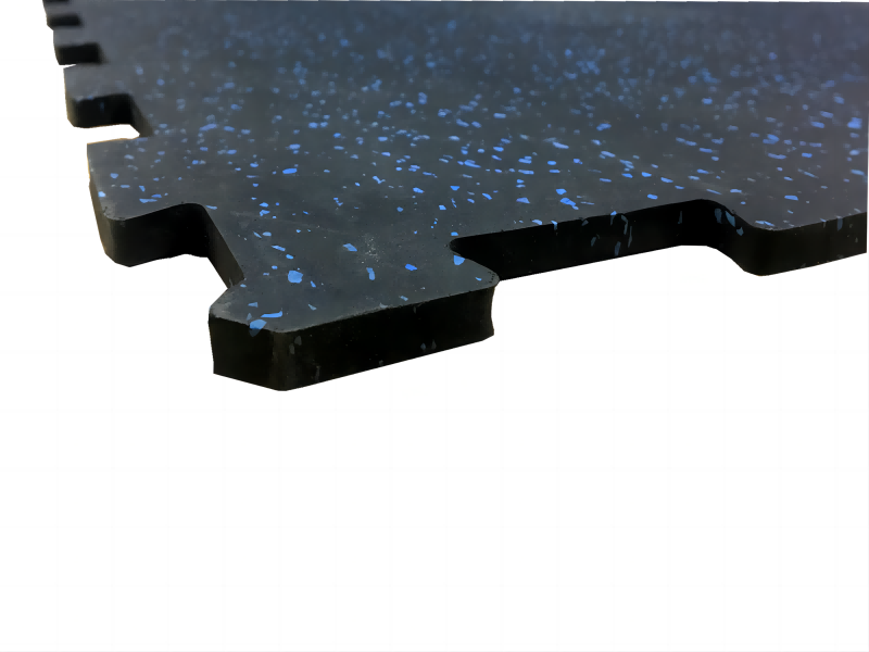 Blue flecks rubber roll interlocking tile factory direct low price